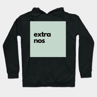 extra nos, green Hoodie